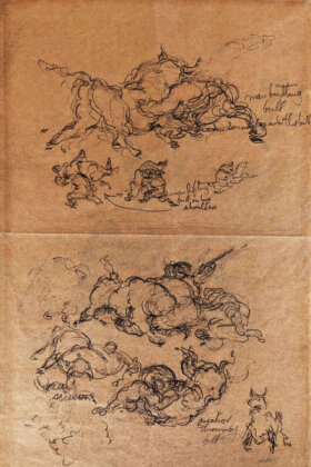 Studies of Men and Bulls Fighting (1931)